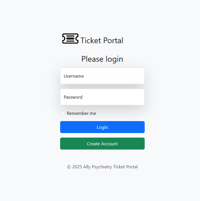 Ticket Portal Project